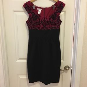 Women’s red and black dress by London Times